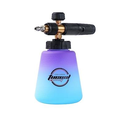 Imagem de Tucool Racing Canhão de espuma – Lança de espuma de neve ajustável de conexão rápida de 1/10.2 cm para lavadora de alta pressão Espuma grossa compatível com Karcher K1700, K1800 e mais (violeta)