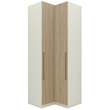 Imagem de Guarda Roupa Modulado 2 Pecas 241x80 Cm Seletto Areia Jequitiba Henn Areia Jequitiba