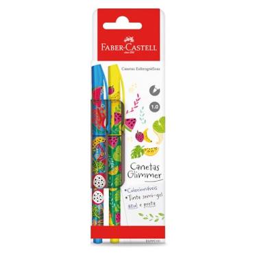 Imagem de Caneta Esferográfica, Faber-Castell, Play Cool Coleções 1.0, ES/PPC101, Botânica, Cores Sortidas