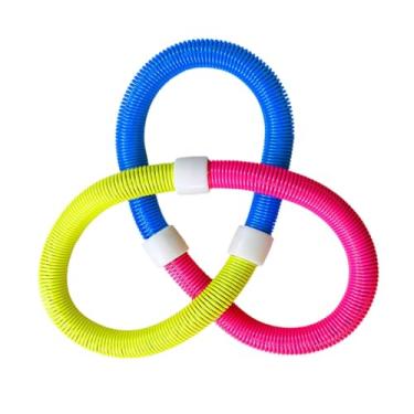 Imagem de UGPLM Bambolê com Peso para Exercícios, Bambolê com Peso para Fitness, Portátil, Esportivo, Design Adaptável à Cintura para Adultos, Academia de Viagem, 1500g