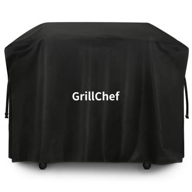 Imagem de GrillChef Capa Para Chapa Blackstone De 28" Com Exaustor, 5483, Grelha Churrasco, Fivela À Prova D'Água, Alças Fixação, Leve E Resistente Às Intempéries, Preta
