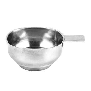 Imagem de Jojofuny Funil de pote de conserva de boca larga com alça - Funil de cozinha de aço inoxidável para ingredientes líquidos