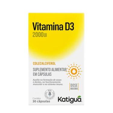 Imagem de Vitamina D3 2.000 Ui 30 Cápsulas - Katigua