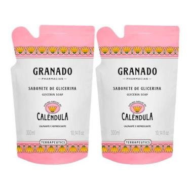 Imagem de Kit 2 Sabonete Líquido de Glicerina Granado Calêndula Refil 300ml