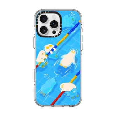 Imagem de CASETiFY Capa transparente para iPhone 16 Pro Max [não amarela/2 m. Proteção contra quedas de grau militar/compatível com Magsafe] - Tempo de piscina - Transparente