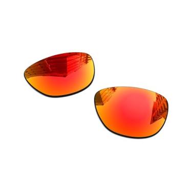 Imagem de Lentes de reposição polarizadas de 1,6 mm para óculos de sol Oakley Frogskins XS OJ9006, proteção UV, lente espelhada escura - Mais opções, Azul gelo - polarizado espelhado, One Size