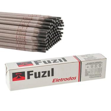 Imagem de Kit 4KG Eletrodo Aço Carbono Aws E7018 2,50mm X 350mm Solda Pesada Fuz