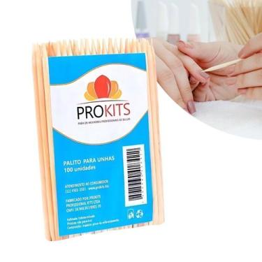 Imagem de Palitos para Unha Manicure Profissional PROKITS 100 Unidades