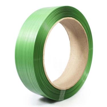 Imagem de Rolo de Fita PET 13mm verde 8kg 350metros - Tiger Embalagem