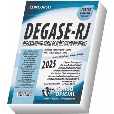 Imagem de Apostila Degase Rj Médio Técnico E Superior Parte Comum