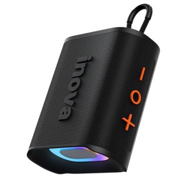 Imagem de Caixa de Som, inava, Go-4 Pro, Bluetooth, Portátil,12h de reprodução, À Prova D'água IP67, Luzes RGB, TWS/FM/USB/TF(preto)
