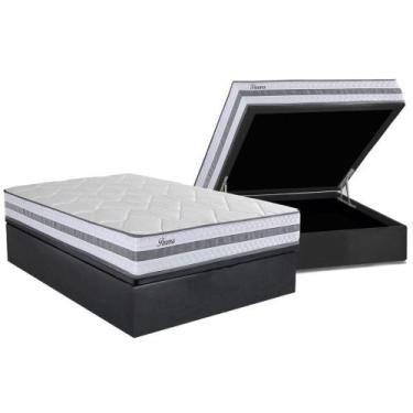 Imagem de Cama Box Baú Casal: Colchão Molas MasterPocket Ensacadas Herval Parma 