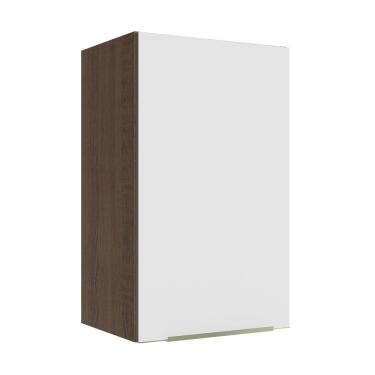 Imagem de Armário Aéreo Madesa Lux 40 cm 1 Porta - Rustic/Branco Veludo