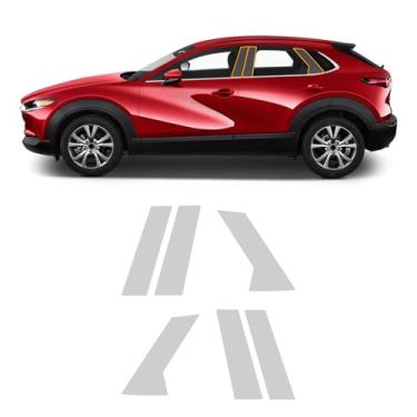 Imagem de FDAIUN Película protetora de tinta pré-cortada para Mazda CX30 CX-30 2020-2025 8,5 Mil TPU PPF Clear Car HD Scratch Acessórios externos (B-Pillar 6 peças)