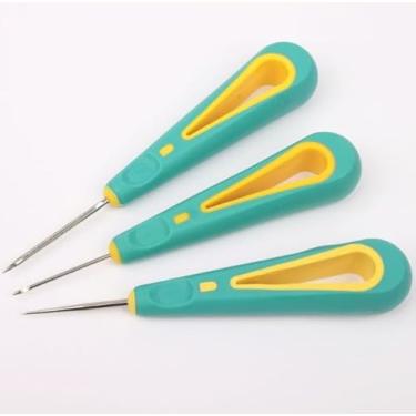 Imagem de 3 peças de brocas manuais de cone redondo verde perfurador velas de agulha ferramentas de pavio para fazer moldes de silicone faça você mesmo fazer velas perfuradoras