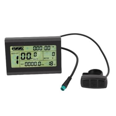 Imagem de Generic Scooter Elétrico LCD Bicicleta de Bicicleta Medidor de Ciclismo Com Conector de 5 Pinos para Sistemas de Bicicleta Elétrica de 24V 36V 48V
