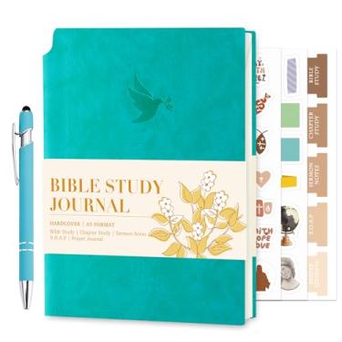 Imagem de XKDOUS Diário de estudo da Bíblia, diário de notas da igreja, suprimentos de estudo bíblico, cadernos bíblicos para anotações, reflexão, oração, 21 cm, caderno de estudo bíblico guiado para mulheres