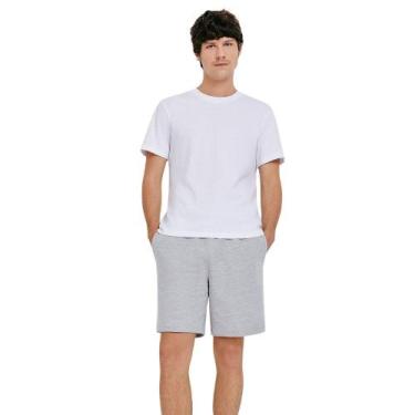 Imagem de Pijama Masculino Curto Comfort Hering - Algodão, Branco, M