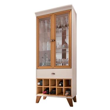 Imagem de Cristaleira ópera Off White Cinamomo – Hb Móveis