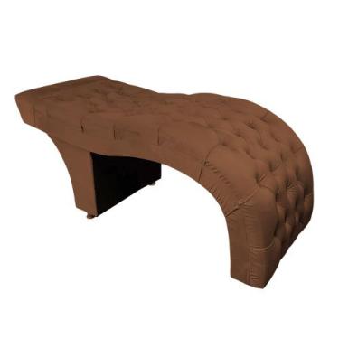 Imagem de Maca para estética de luxo 70 cm - IN-9 Decor, Veludo Marrom