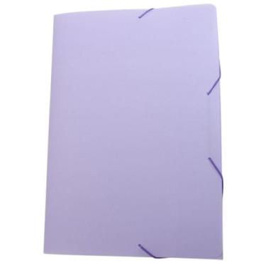 Imagem de Pasta com aba elástico ofício linho serena Dello tons pastel