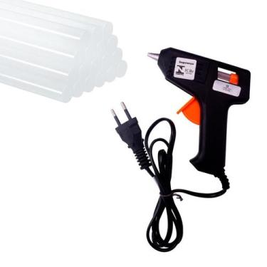 Imagem de Aplicador De Cola Quente Bivolt 12 Bastão Fino 7mm x 30cm Refil - Pist