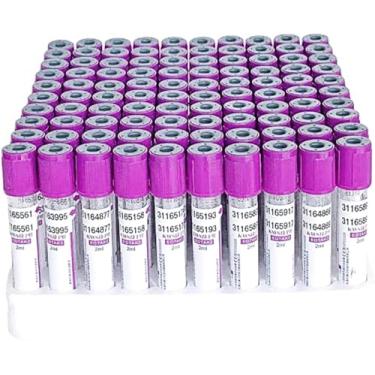 Imagem de Tubos De Coleta De Sangue A Vácuo De Vidro Edta K2 Com Tampa De Rosca Para Uso Em Laboratório, 10ml