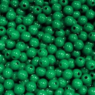 Imagem de BOLINHA DE RESINA Nº 06 (20 G) - LADEIRA BIJUTERIAS, Verde bandeira es