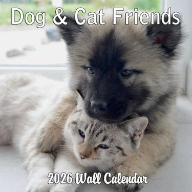 Imagem de Dog and Cat Monthly 2023 Hangable Wall Calendar with Four Bonus Months from 2022 16-Month Large Wall Calendar September 2022-2023 12" x 24" When Open Thick Sturdy Paper Giftable Puppies and Kittens