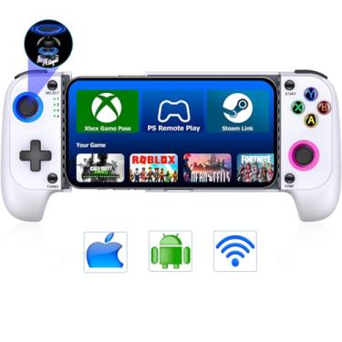 Imagem de for iPhone Game Controller – Compatible with iPhone 16/15 & Android, Mobile Gaming Controller with Hall Joysticks, Phone Case Support, Wireless Phone Controller for Xbox Game Pass, Steam Link & More