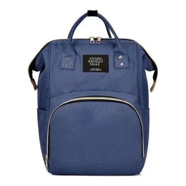 Imagem de Mochila Maternidade Bolsa Mamãe Bebê Multifunção Ótima AZUL - REPAROCE