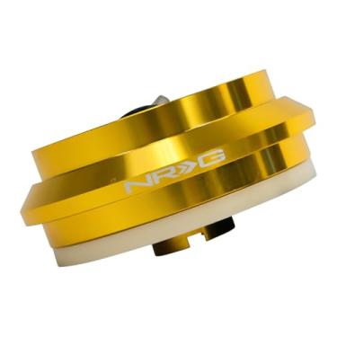 Imagem de NRG Innovations Cubo curto para volante estilo corrida, eixo de direção de alumínio bloqueável, unidade adaptadora de liberação rápida com padrão de parafuso de 6 x 70 mm, compatível com 94-04 Honda