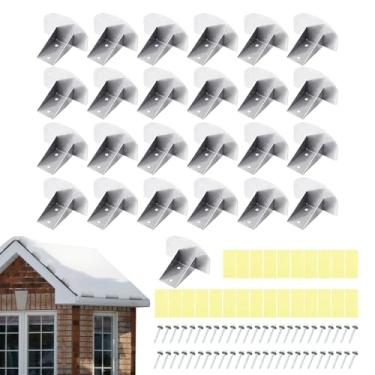 Imagem de Rrlihjgu Retentores De Neve Para Telhados Metálicos 25 Unidades,Antiderrapante para Acumulo de - Pára Neve Não Danificante Para Telha Exterior Inverno Casa Residencial Comercial