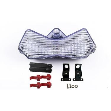 Imagem de TOPZONE Compatível com Kawasaki 2003-2006 Z1000/ZR1000; 2004-2005-2006 Z750/ZR750; idicadores de seta integrados de luz traseira de freio de luz traseira LED (23025-1332) (transparente)