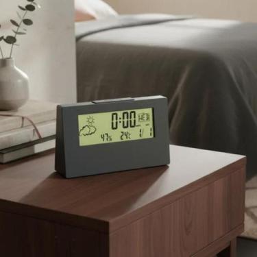 Imagem de Relógio Despertador Digital de Mesa Quarto Cozinha Sala Decorativo Dec