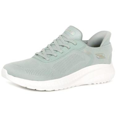 Imagem de Skechers Tênis feminino Hands Free Slip-ins Bobs Squad Chaos-Current Muse, Sálvia, 34