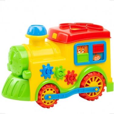 Imagem de Brinquedo Trenzinho Educativo Didático Criança Infantil - Divplast