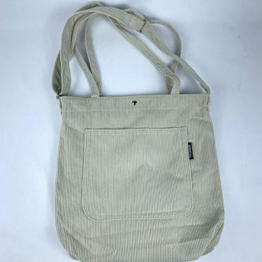 Imagem de Bolsa Sacola Feminina Veludo Cotelê Casual Escolar Faculdade Bolsa Tote Retrô caqui