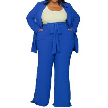 Imagem de Blazer combina com calças femininas iYmoo de manga comprida com pernas