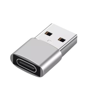 Imagem de Adaptador USB-C Fêmea para USB 2.0 Macho, Conversor OTG para Smartphones e Notebooks