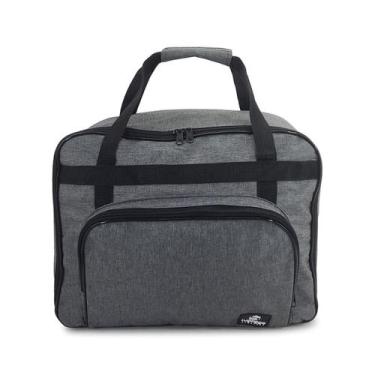Imagem de Bolsa Maquina Costura Portátil Caseira Cinza Claro Mescla - Lugagge Ba