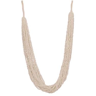 Imagem de Touchstone New Indian Bollywood Desire exclusivo feito à mão visual charmoso torcido exclusivo lindo 20 fios moderno exclusivo designer joia colar para mulheres. Branco