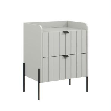 Imagem de mesinha de cabeceira industrial com gaveta moriah 45cm - Aprire Móveis