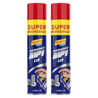 Imagem de Kit 2 Desengripantes Multiuso Lubrificante MP1 Spray 300ML Mundial Prime