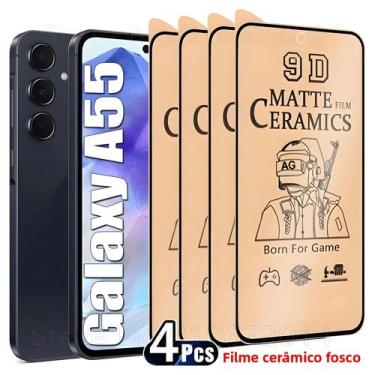 Imagem de Protetores De Tela Cerâmicos Foscos 4PCS Para Samsung Galaxy A55 A52 A