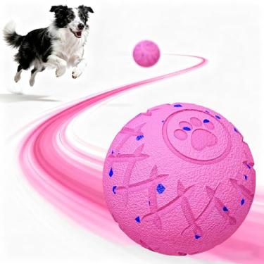 Imagem de hipibbo Brinquedos interativos para cães, bola de cachorro durável, ativada por movimento, brinquedos automáticos para cães pequenos/médios/grandes, movimento automático, quicando e girando, material