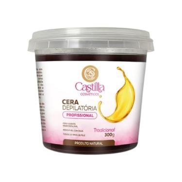 Imagem de Cera Depilatória Tradicional Castilla Cosméticos 300g – Quente, Natural, Hidrossolúvel e Eficiente