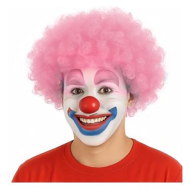 Imagem de Pacote com 2 perucas afro engraçadas de palhaço encaracolado, perucas arco-íris, peruca colorida de palhaço, peruca afro louca, tema discoteca dos anos 70 e 80 para jovens, adultos, mulheres, homens