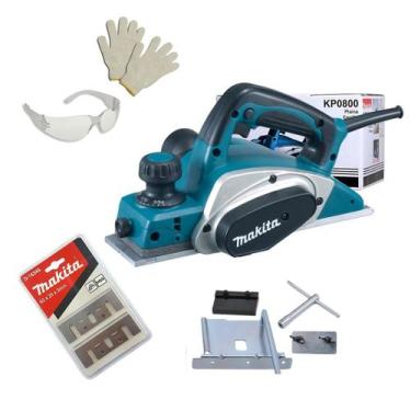 Imagem de Plaina elétrica manual 3.1/4 620w Makita KP0800 82 mm + Acessórios, 22