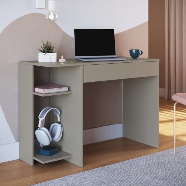 Imagem de Escrivaninha 1 Gaveta Pixel Móveis Castro - Niquel